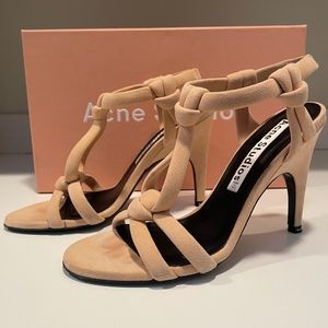 ACNE Studios Dusty Rose Suede Heels
